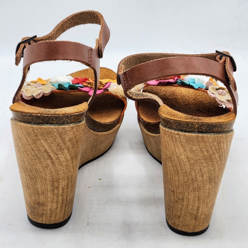 Floral Multi-Color Wedge Sandals - Women - Picture 4 of 16